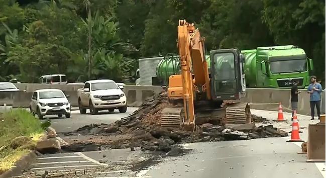 Dnit começa obras para conter aumento nas rachaduras na BR-277 sentido litoral do Paraná